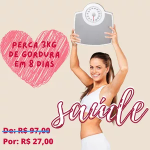 Imagem de capa para o Ebook Desafio, perca 3 quilos de gordura em 8 dias !