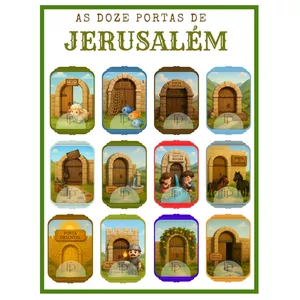 Imagem de capa para o Ebook AS DOZE PORTAS DE JERUSALÉM 