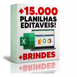 Imagem de capa para o Ebook Kit com +15.000 planilhas prontas, totalmente editáveis no Excel