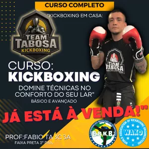 Imagem de capa para o Curso online KICKBOXING EM CASA não é só um curso. É a sua CHANCE de esculpir um corpo de lutador.