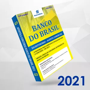 Imagem de capa para o Ebook Apostila Concurso Banco Brasil 2021 + Provas Anteriores