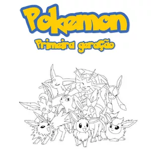 Livro de colorir Pokémon 1.ª Geração - Matheus Almeida