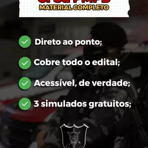 Imagem de capa para o Curso online Curso Completo CFSd PMPB + Simulados