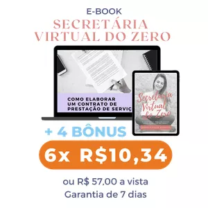 Imagem principal do produto Combo E-book - Secretária Virtual do Zero + 4 BÔNUS