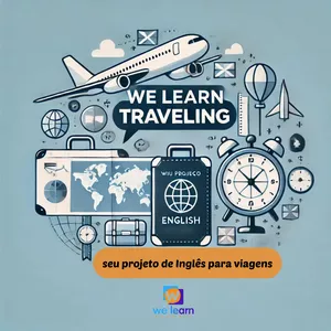 Cover image for Online course We Learn Traveling: seu projeto de Inglês para viagens