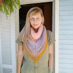 Imagem de capa para o Curso online Video aula - Xale de crochê Mariposa