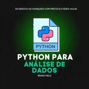 Imagem de capa para o Ebook Python para Análise de Dados: Do Básico ao Avançado com Prática e Vídeo-Aulas