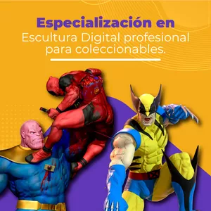 Imagem principal do produto Especialización: Escultural Digital Profesional para Coleccionables