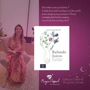 Imagem de capa para o Evento online Círculo Criativo de Áudio Leitura - Livro Bailando Juntos - Joan Garriga 