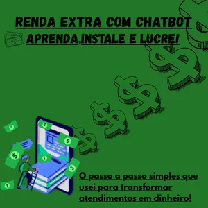 Imagem de capa para o Ebook Renda Extra com Chatbot+Video Aula Ensinando.