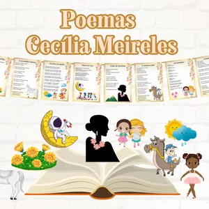 Imagem de capa para o Ebook 🌈🌟Painel Varal de Poemas Cecília Meireles