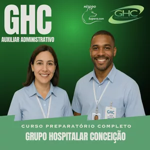 Imagem de CURSO GHC - GRUPO HOSPITALAR CONCEIÇÃO - AUX. ADMINISTRATIVO SUPERA.CON criado por Método Supera.con na hotmart