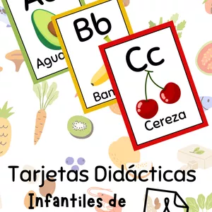 Imagen de portada para Ebook Las Tarjetas Didácticas abecedario de Alimentos