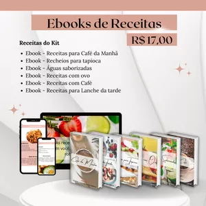 Imagem de capa para o Ebook Ebooks de Receitas