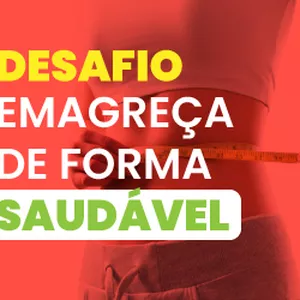 Imagem de capa para o Ebook Desafio emagreça de forma saudável