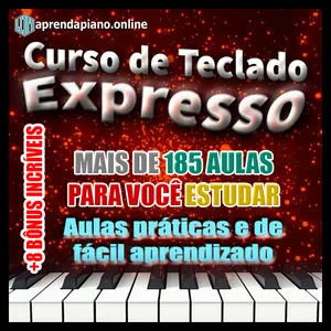 Imagem de capa para o Curso online CURSO DE TECLADO EXPRESSO - APRENDA 10x MAIS RÁPIDO + 8 Bônus incríveis