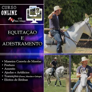 Imagem de capa para o Curso online Equitação e Adestramento - Como melhorar seu desempenho como cavaleiro.