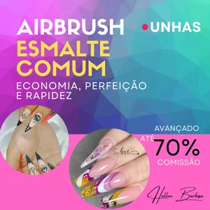Imagem de capa para o Curso online Airbrush Nails com Esmalte Comum Decoração Expert Hellen Barbosa