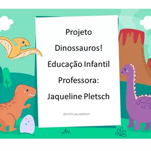 Imagem de capa para o Ebook Projeto sobre Dinossauros Educação Infantil