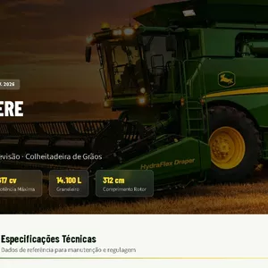 Imagem de capa para o Ebook Manual básico revisão colheitadeira John Deere S7