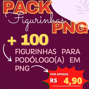 Imagem de capa para o Curso online Pack Figurinhas PNG para Podologia