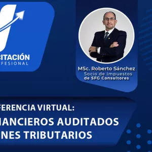 Imagen de portada para Curso online Conferencia Auditoría de Estados Financieros para Fines Tributarios (Diferido)