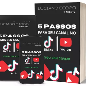 Imagem de capa para o Curso online 5 Passos para o Seu Canal [tiktok / youtube] TUDO COM CELULAR