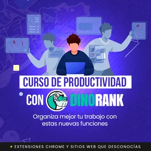 Imagen de portada para Curso online Curso de productividad con DinoRANK
