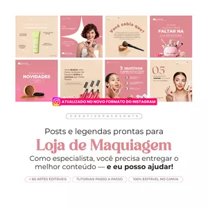 Imagem de capa para o Curso online PACK PARA LOJA DE MAQUIAGEM