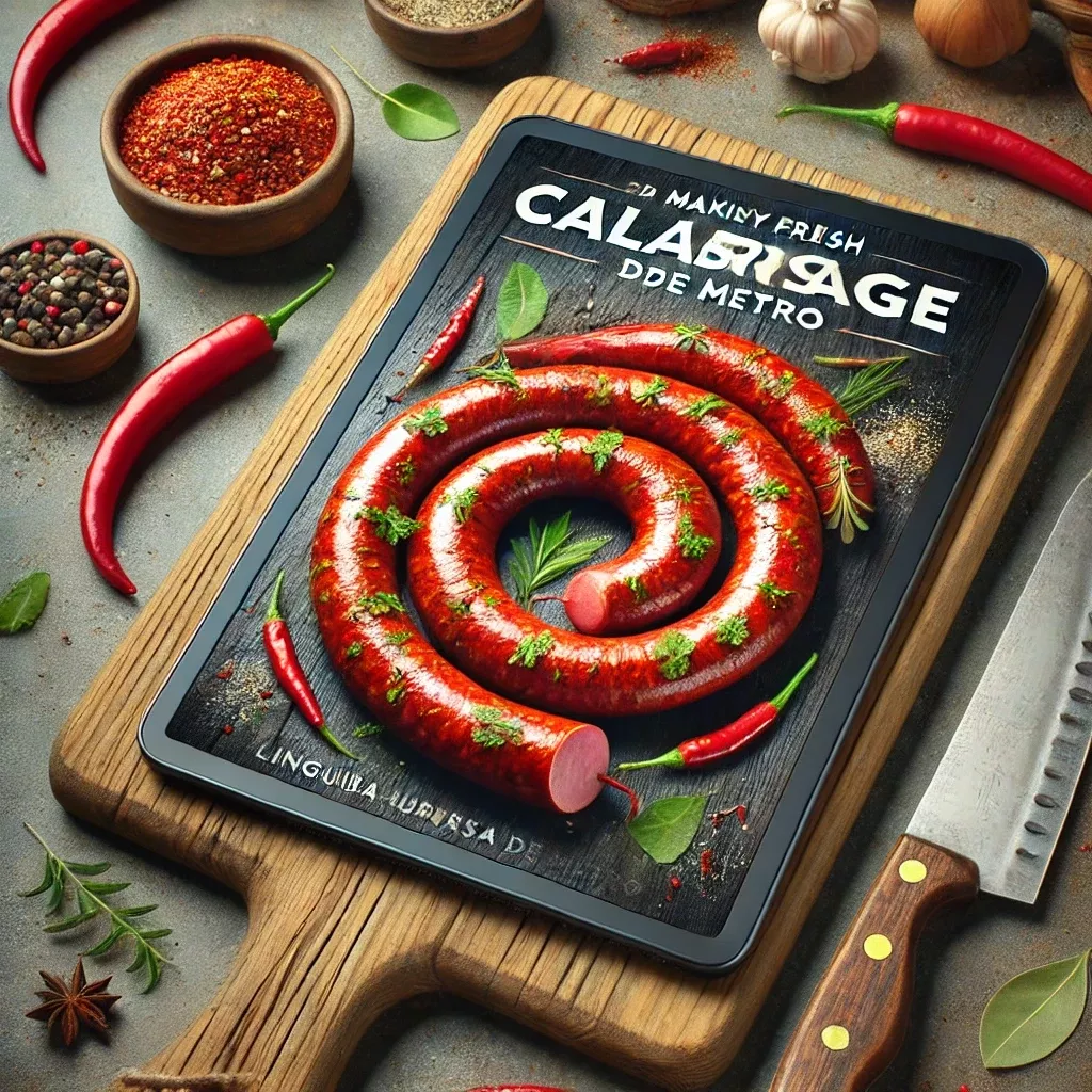 ### **Produza Linguiça Calabresa Apimentada com Sabor e Qualidade Profissional!** Descubra o segredo da fabricação artesanal e aprenda todas as etapas para produzir linguiça calabresa apimentada perfeita, com textura suculenta e tempero equilibrado. Ideal para consumo próprio ou para transformar em um negócio lucrativo! --- ### **Ganhe Dinheiro Fabricando Linguiça Calabresa Apimentada Artesanal!** O mercado de embutidos artesanais está em alta! Aprenda a produzir linguiça calabresa apimentada de qualidade, com um método simples e eficiente, e transforme esse conhecimento em uma fonte de renda extra. --- ### **Curso Completo de Linguiça Calabresa Apimentada – Aprenda e Lucre!** Saia do zero e domine a produção de linguiça calabresa apimentada com um passo a passo detalhado. Descubra as melhores técnicas de preparo, tempero, embutimento e conservação para criar um produto irresistível e altamente vendável!