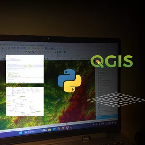 Imagem de capa para o Curso online Automatização de processos no Qgis