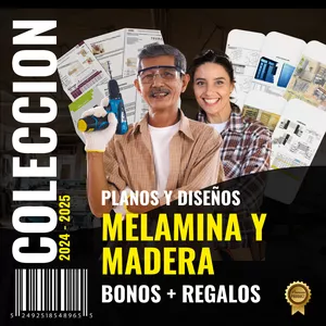 Imagen de portada para Ebook 🏆COLECCIÓN 2025-2026🏆 PLANOS Y DISEÑOS  MELAMINA Y MADERA ( BONOS + REGALOS)🎁