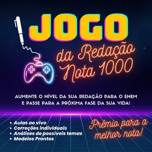 Imagem de capa para o Curso online Jogo da Redação Nota 1000