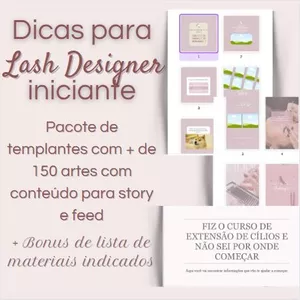 Imagem de capa para o Ebook Dicas para Lash Designer iniciante