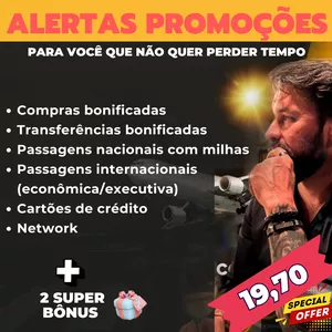 Imagem de capa para o Curso online 🚨Grupo de alerta DOMINE MILHAS AÉREAS🚨