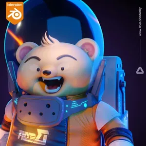 Imagen de portada para Curso online Personaje para Animación - Oso Espacial