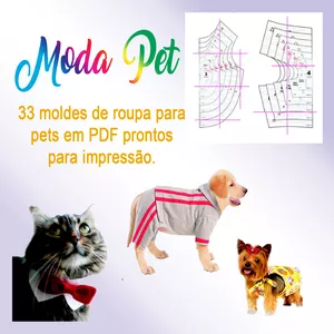 Imagem principal do produto Moldes de Moda Pet