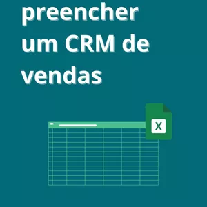 Imagem de capa para o Ebook CRM de Vendas no Excel