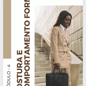 Imagem de capa para o Ebook MÓDULO 4 - POSTURA E COMPORTAMENTO FORMAL