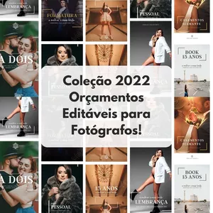 Imagem principal do produto Pack PDF's Orçamentos Editáveis Para FOTÓGRAFOS 2022