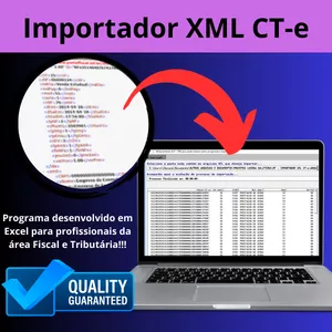 Imagem de capa para o Curso online Programa Excel Importador XML CT-e (Programa Automatizado)