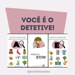 Imagem principal do produto Alfabetização divertida - Atividade Detetive!