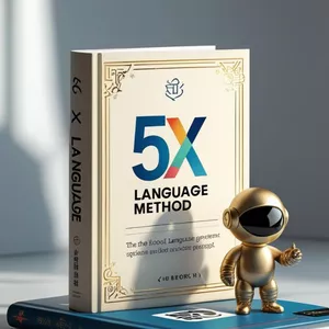 Imagem de capa para o Ebook Método Idiomas 5x - O Sistema "Autodidata Sem Medo De Aprender QUALQUER Idioma 
