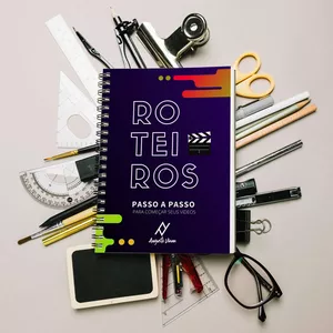 Imagem de capa para o Ebook E-book ROTEIROS - Passo a Passo para Começar seus Vídeos