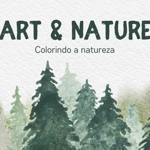 Imagem de capa para o Ebook Art & Nature Colorindo a Natureza 