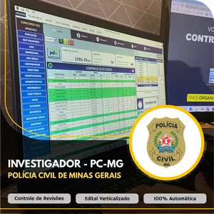 Imagem do curso Planilha do Aprovado - PC-MG - Investigador