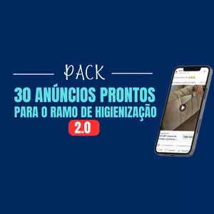 Imagem de capa para o Curso online 30 ANÚNCIOS PRONTOS PARA VENDER HIGIENIZAÇÃO