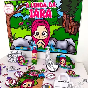 Imagem de capa para o Ebook Kit a Lenda da Iara 🌊✨