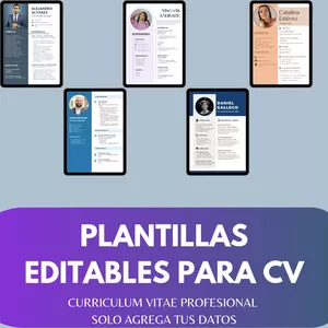 Imagen de portada para Ebook Plantillas para diseño de cv (currículum vitae)
