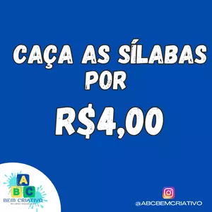 Imagem de capa para o Ebook CAÇA SÍLABAS 